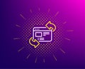Refresh website line icon. Update web page sign. Vector