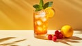 Refreshing Arnold Palmer Drink For A Perfect Summer Picnic Royalty Free Stock Photo