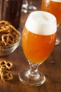 Refreshing Belgian Amber Ale Beer Royalty Free Stock Photo