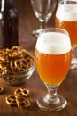 Refreshing Belgian Amber Ale Beer Royalty Free Stock Photo