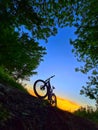 Refreshing biking at country side in Romania