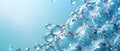 Refreshing Blue Serum Essence with Bubbles - Clean Beauty Concept. Concept Clean Beauty, Skincare,