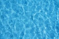 Refreshing blue swimming pool water