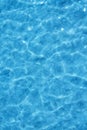 Refreshing blue swimming pool water