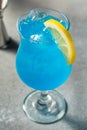 Refreshing Boozy Blue Hawaii Cocktail