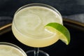 Refreshing Boozy Gin Gimlet Cocktail Royalty Free Stock Photo