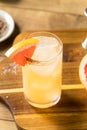 Refreshing Boozy Mezcal Spicy Paloma Royalty Free Stock Photo