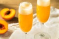 Refreshing Boozy Peach Bellini