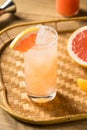 Refreshing Boozy Tequila Grapefruit Paloma Royalty Free Stock Photo