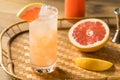 Refreshing Boozy Tequila Grapefruit Paloma Royalty Free Stock Photo