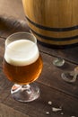 Refreshing Bourbon Barrel Aged Beer Royalty Free Stock Photo