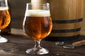 Refreshing Bourbon Barrel Aged Beer Royalty Free Stock Photo