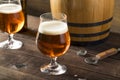 Refreshing Bourbon Barrel Aged Beer Royalty Free Stock Photo