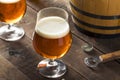Refreshing Bourbon Barrel Aged Beer Royalty Free Stock Photo