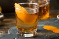 Refreshing Bourbon Old Fashioned Cocktail Royalty Free Stock Photo