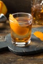 Refreshing Bourbon Old Fashioned Cocktail Royalty Free Stock Photo