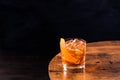 Refreshing Bourbon Old Fashioned Cocktail Royalty Free Stock Photo