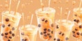 Refreshing Bubble Tea Delight. Vibrant and Detailed Bubble Tea Wallpaper Royalty Free Stock Photo