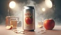 A refreshing can of Apple juice Royalty Free Stock Photo