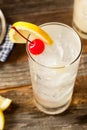Refreshing Classic Tom Collins Cocktail Royalty Free Stock Photo