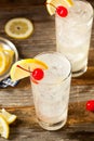 Refreshing Classic Tom Collins Cocktail Royalty Free Stock Photo