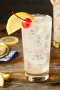 Refreshing Classic Tom Collins Cocktail Royalty Free Stock Photo