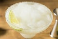 Refreshing Cold Boozy Frozen Tequila Margarita