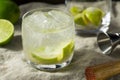 Refreshing Cold Caipirinha Cocktail with Cachaca Royalty Free Stock Photo