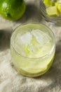 Refreshing Cold Caipirinha Cocktail with Cachaca Royalty Free Stock Photo