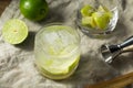 Refreshing Cold Caipirinha Cocktail with Cachaca Royalty Free Stock Photo