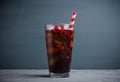 Refreshing cold cherry cola