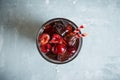 Refreshing cold cherry cola