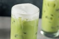 Refreshing Cold Foam Iced Matcha Latte