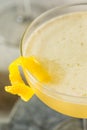 Refreshing Cold Lemon Bees Knees Cocktail Royalty Free Stock Photo