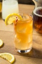 Refreshing Cold Lemonade and Iced Tea Royalty Free Stock Photo