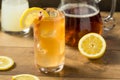 Refreshing Cold Lemonade and Iced Tea Royalty Free Stock Photo