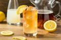 Refreshing Cold Lemonade and Iced Tea Royalty Free Stock Photo
