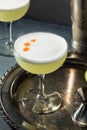 Refreshing Cold Pisco Sour Cocktail