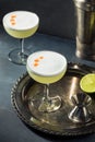 Refreshing Cold Pisco Sour Cocktail