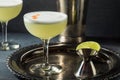 Refreshing Cold Pisco Sour Cocktail