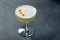 Refreshing Cold Pisco Sour Cocktail