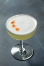 Refreshing Cold Pisco Sour Cocktail