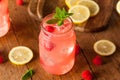 Refreshing Cold Raspberry Lemonade