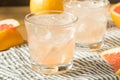 Refreshing Cold Sparkling Grapefruit Water Royalty Free Stock Photo