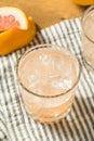 Refreshing Cold Sparkling Grapefruit Water Royalty Free Stock Photo