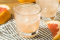 Refreshing Cold Sparkling Grapefruit Water Royalty Free Stock Photo