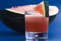 Refreshing cold watermelon juice