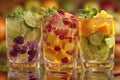 Refreshing Diabetes-Friendly Fruit Drinks Royalty Free Stock Photo