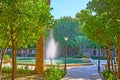 Scenic garden in Madraseh, Shiraz, Iran