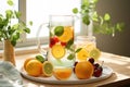 Refreshing Fruit Infused Water Royalty Free Stock Photo